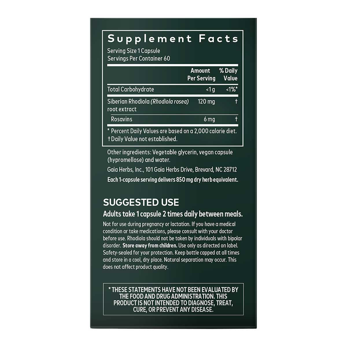 Gaia Herbs Rhodiola Rosea _3