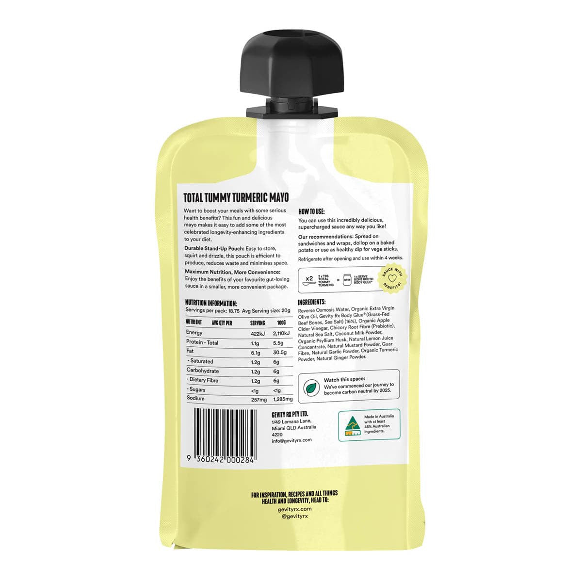 Gevity Bone Broth Sauce - Total Tummy Turmeric Mayo _3