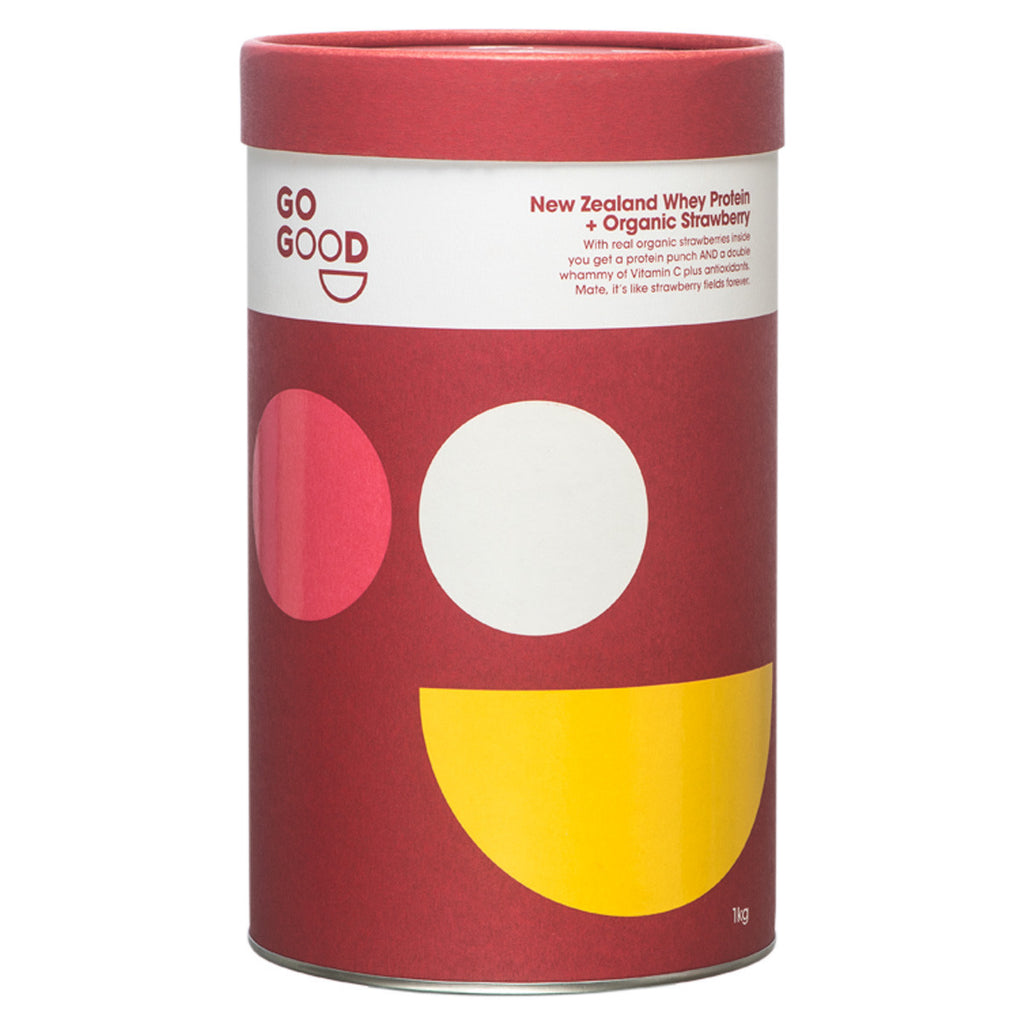 Go Good New Zealand Whey Protein Organic Strawberry_1