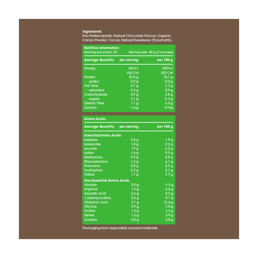 Go Good Pea Protein Isolate Organic Chocolate_2