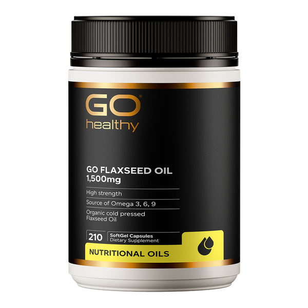 Go Flaxseed Oil 1,500mg - High Potency