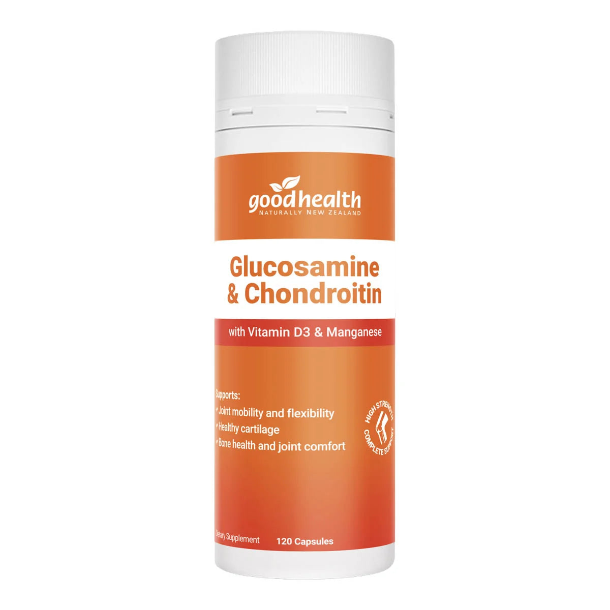 Good Health Glucosamine & Chondroitin supplement container on a white background