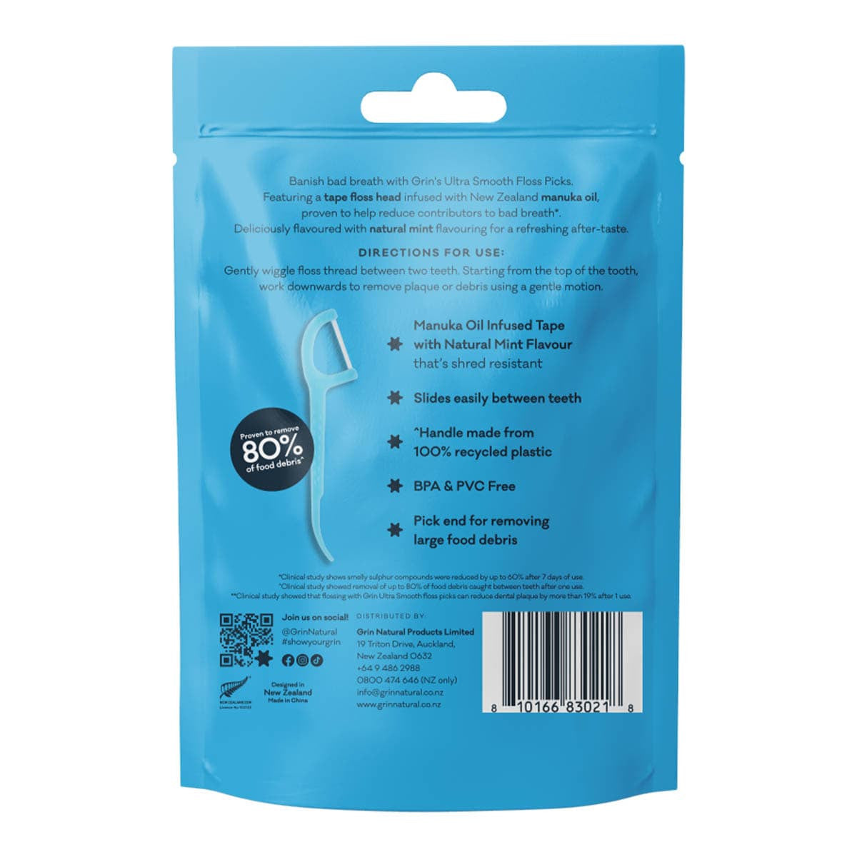 Grin Ultra Smooth Manuka Oil Infused Floss Picks _3