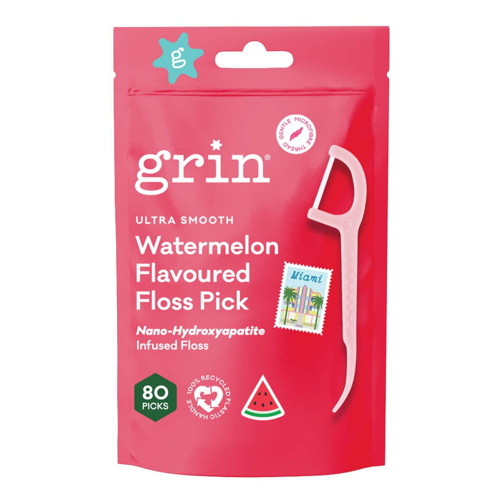 Grin Ultra Smooth Watermelon Flavoured Floss Picks _1
