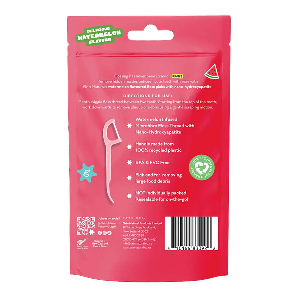Grin Ultra Smooth Watermelon Flavoured Floss Picks _2