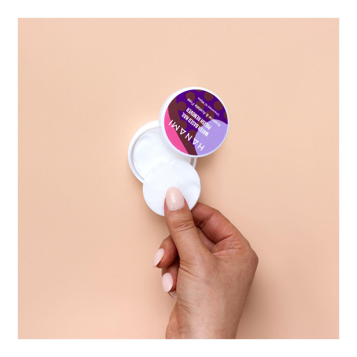 Hanami Water Based Nail Polish Remover Wipes - Unscented_3