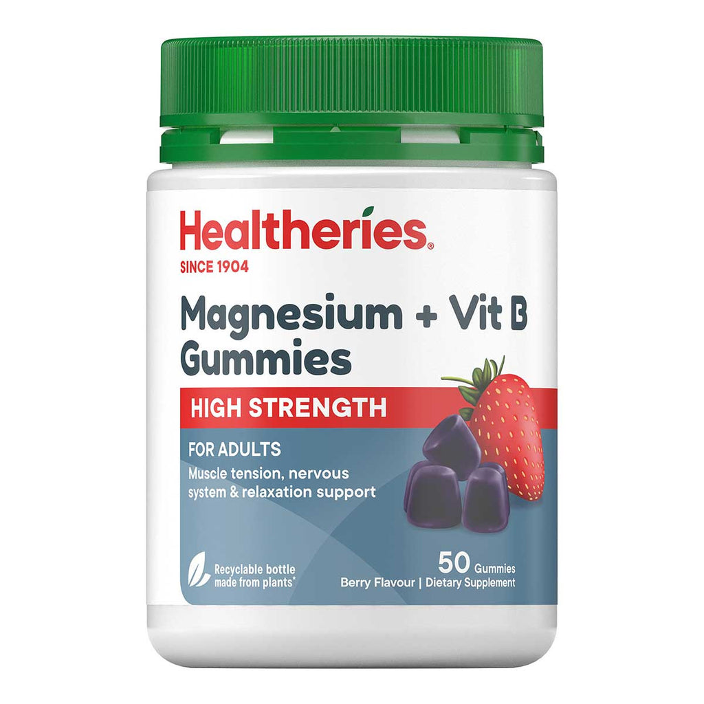 Healtheries Magnesium + Vit B Gummies - High Strength _1