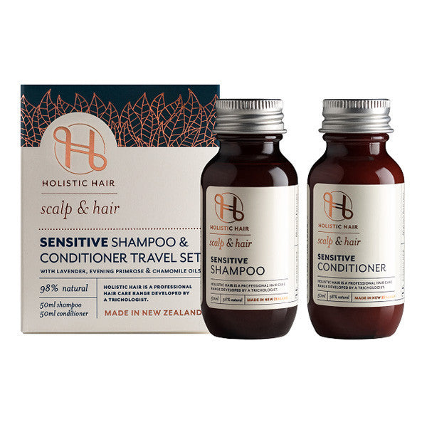 Buy Sensitive Shampoo & Conditioner Travel Set by Holistic Hair I ...