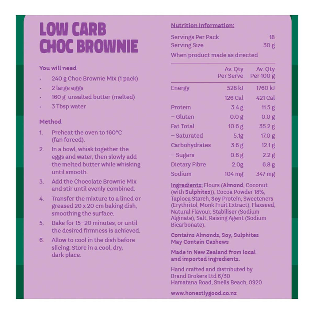 Honestly Good Low Carb Gluten Free Chocolate Brownie _2