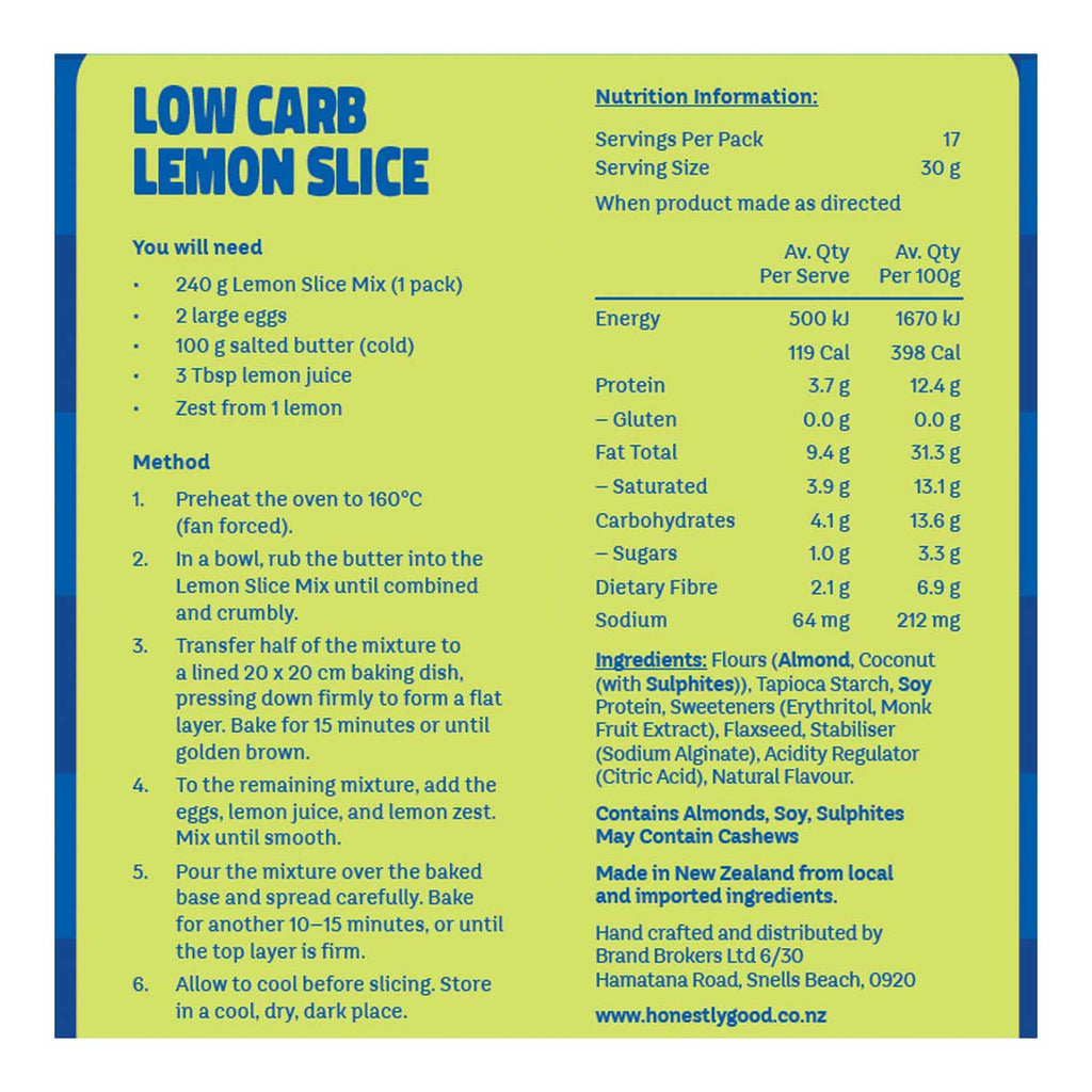Honestly Good Low Carb Gluten Free Lemon Slice _2