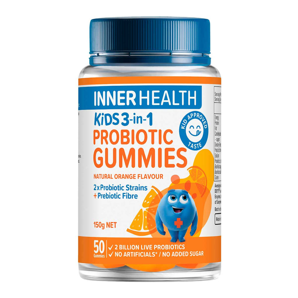 Inner Health Kids 3-in-1 Probiotic Gummies Natural Orange Flavour _1
