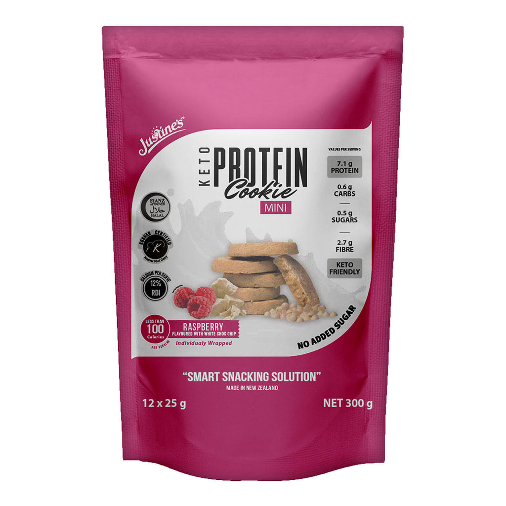 Justines Keto Protein Cookie Mini Raspberry_1