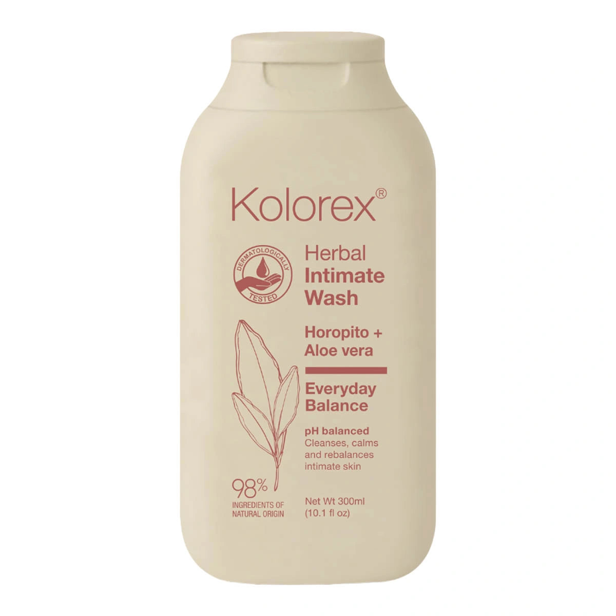 Kolorex Herbal Intimate Wash bottle on a white background