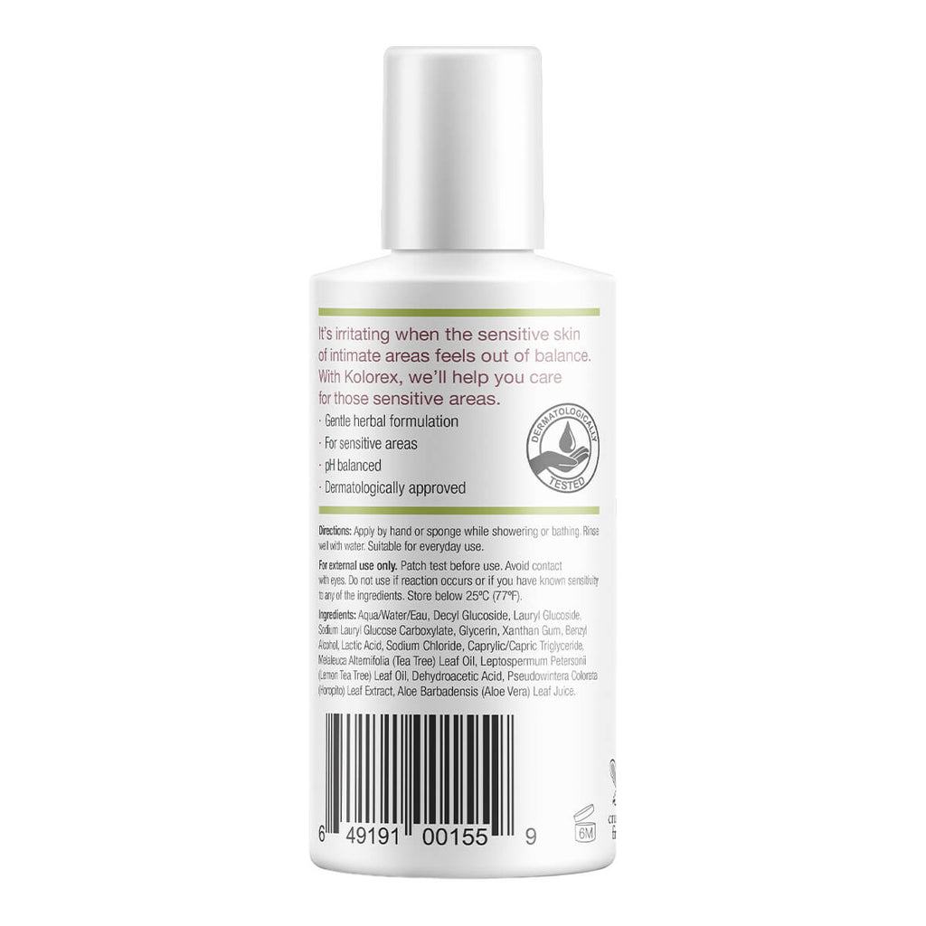 Kolorex Intimate Care Horopito Wash bottle on a white background.
