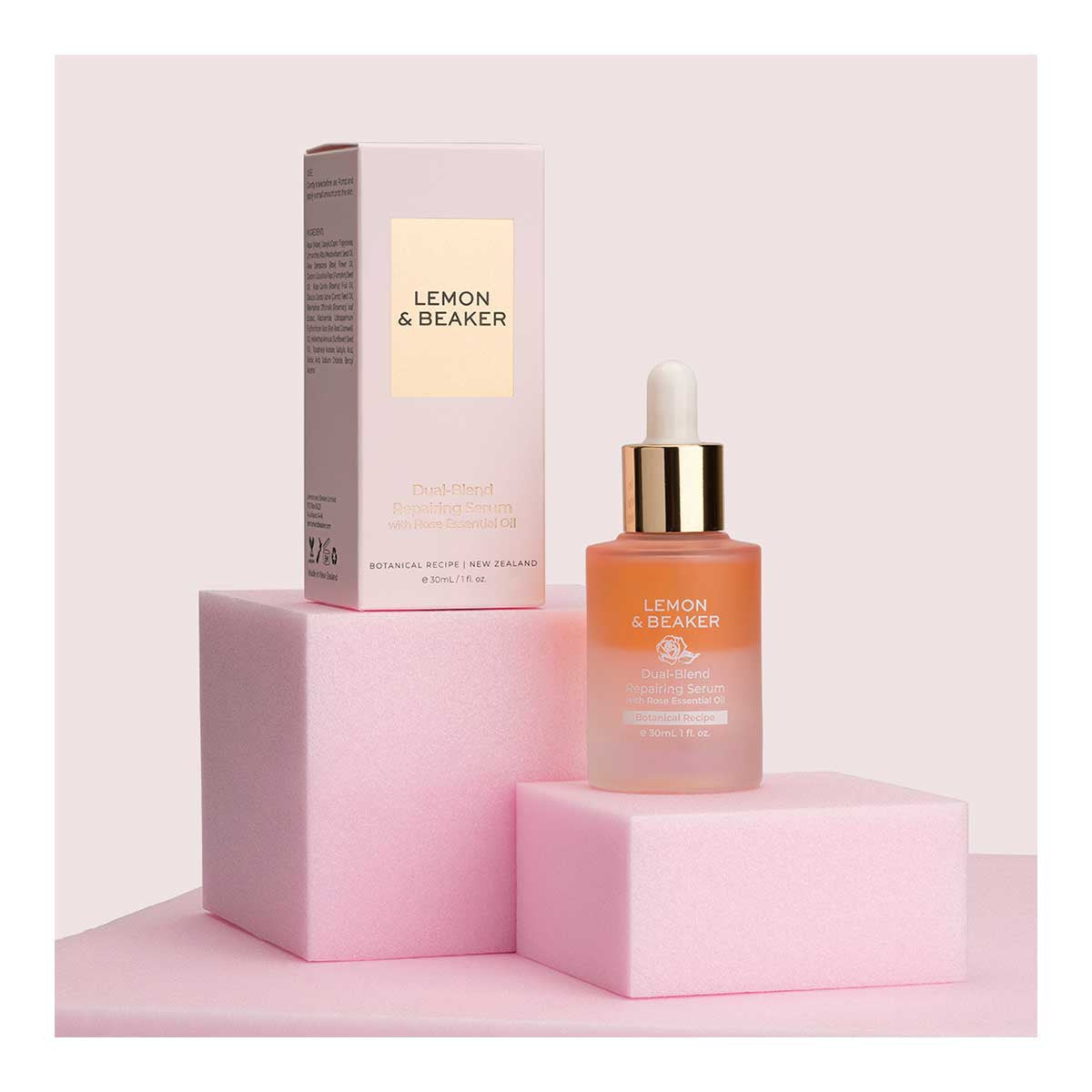 Lemon and Beaker Dual-Blend Repairing Serum with Rose Essential Oil_2