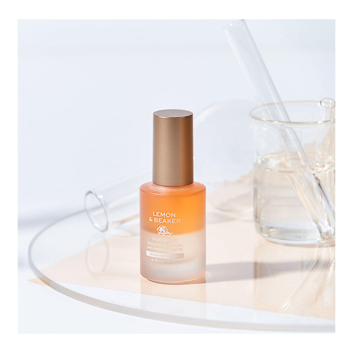 Lemon and Beaker Dual-Blend Repairing Serum with Rose Essential Oil_3