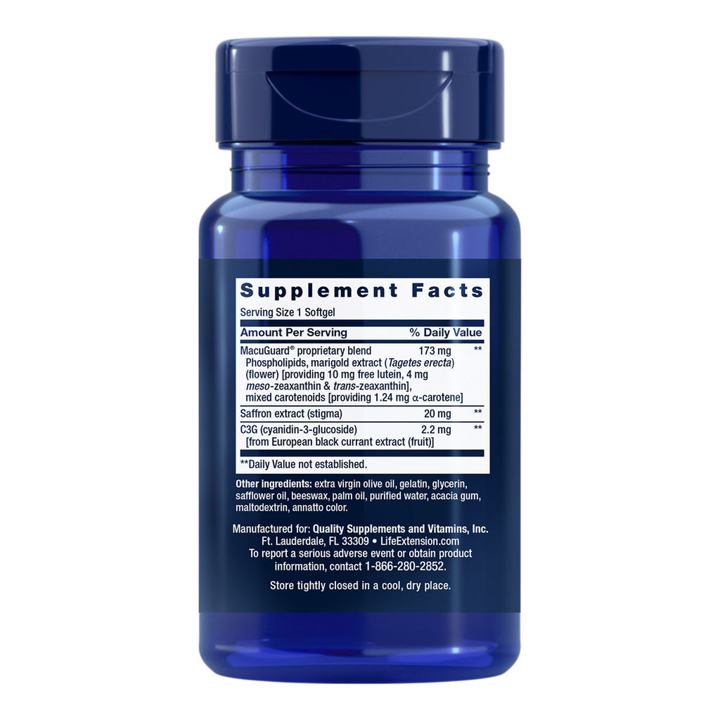 Life Extension MacuGuard Ocular Support With Saffron_2