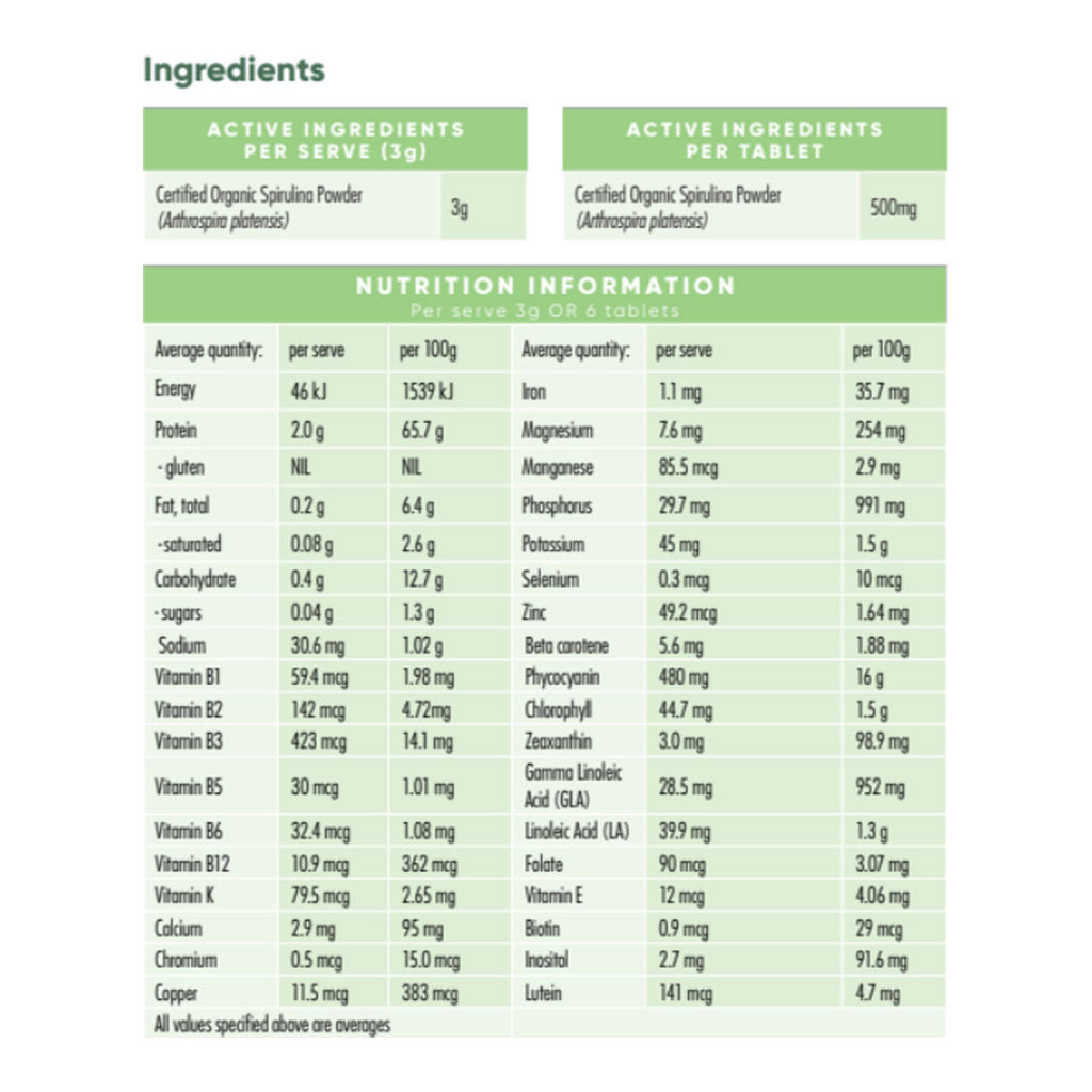 Lifestream Spirulina Certified Organic Tablets _3