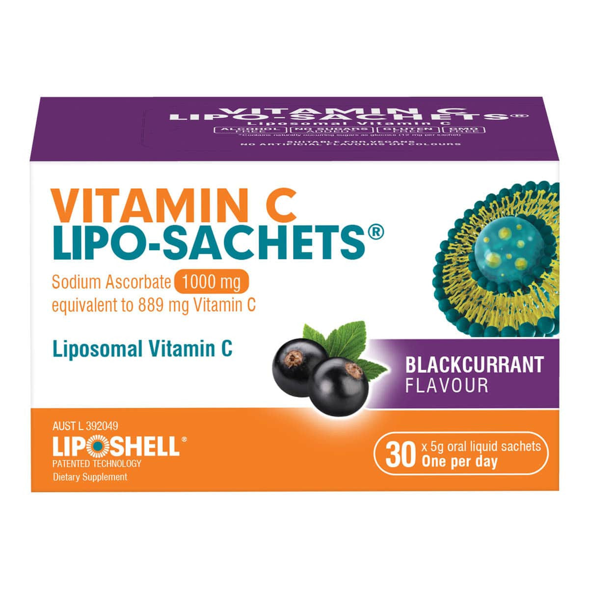 vitamin c lipo sachets Get the most out of your vitamins with Lipo-Sachets Alcohol (Ethanol) Vitamin C Lipo-Sachets Blackcurrant 30