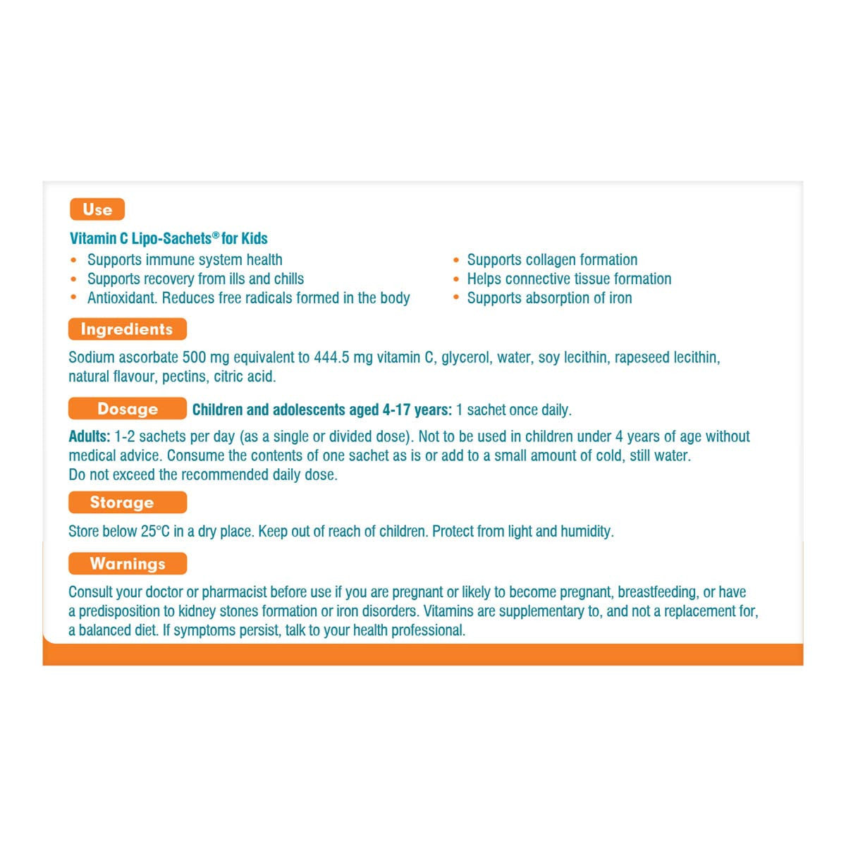 Lipo-Sachets Vitamin C Lipo-Sachets for Kids _3