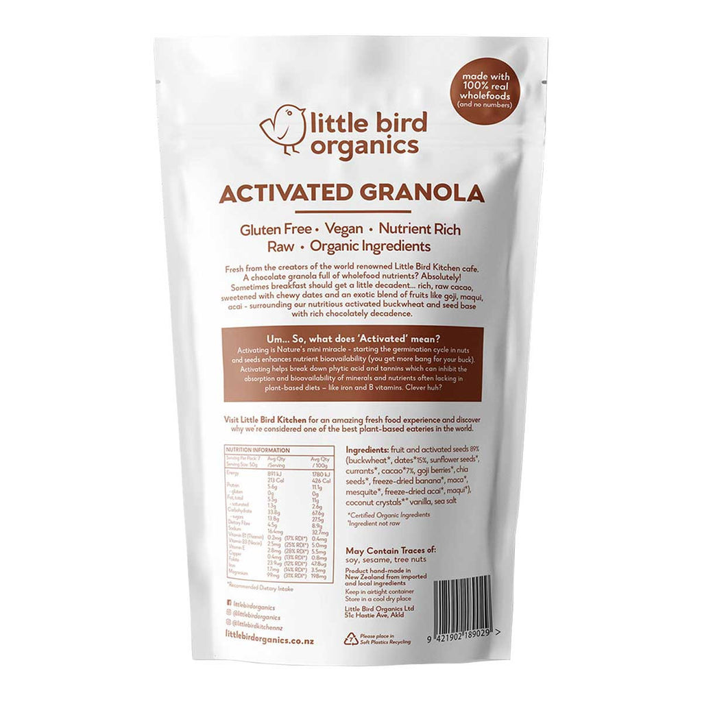 Little Bird Organics Activated Granola - Decadently Dark Cacao and Date_2