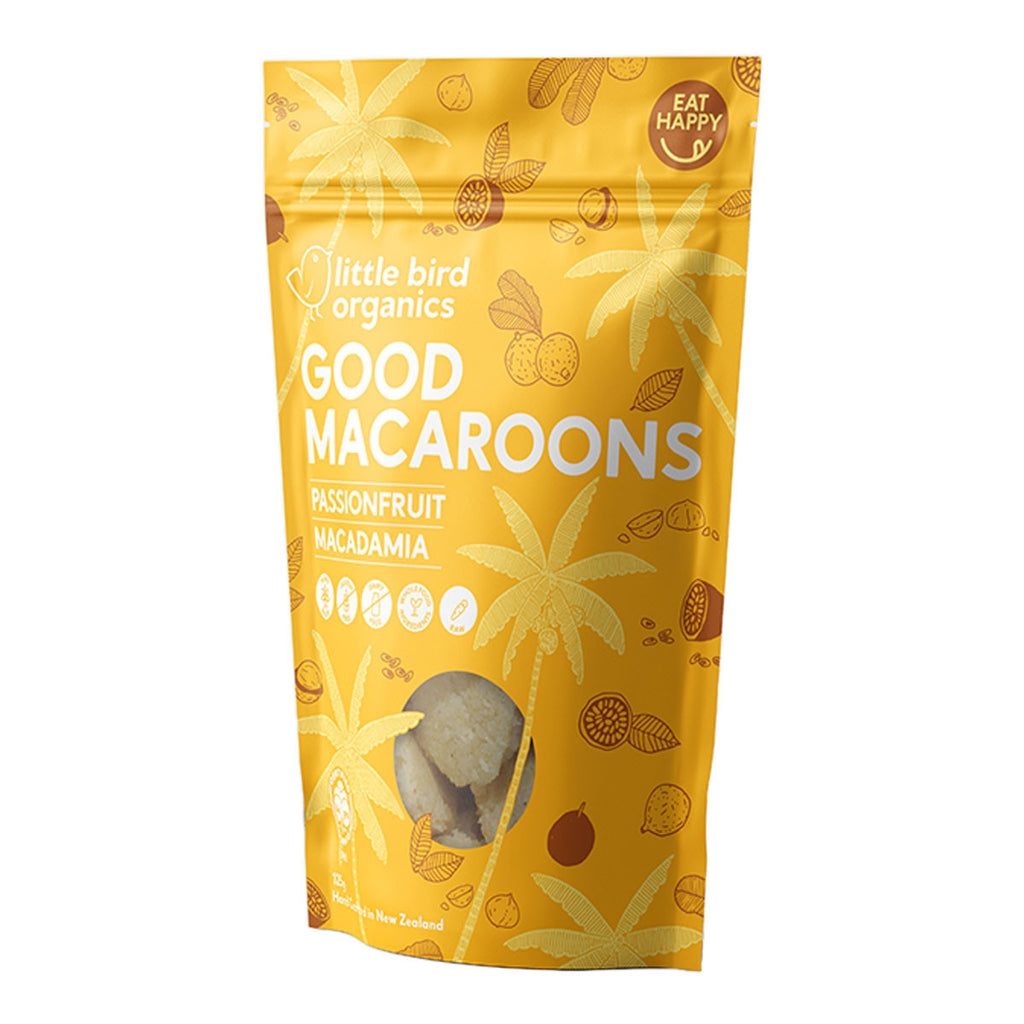 Little Bird Organics Good Macaroons - Passionfruit and Macadamia_1