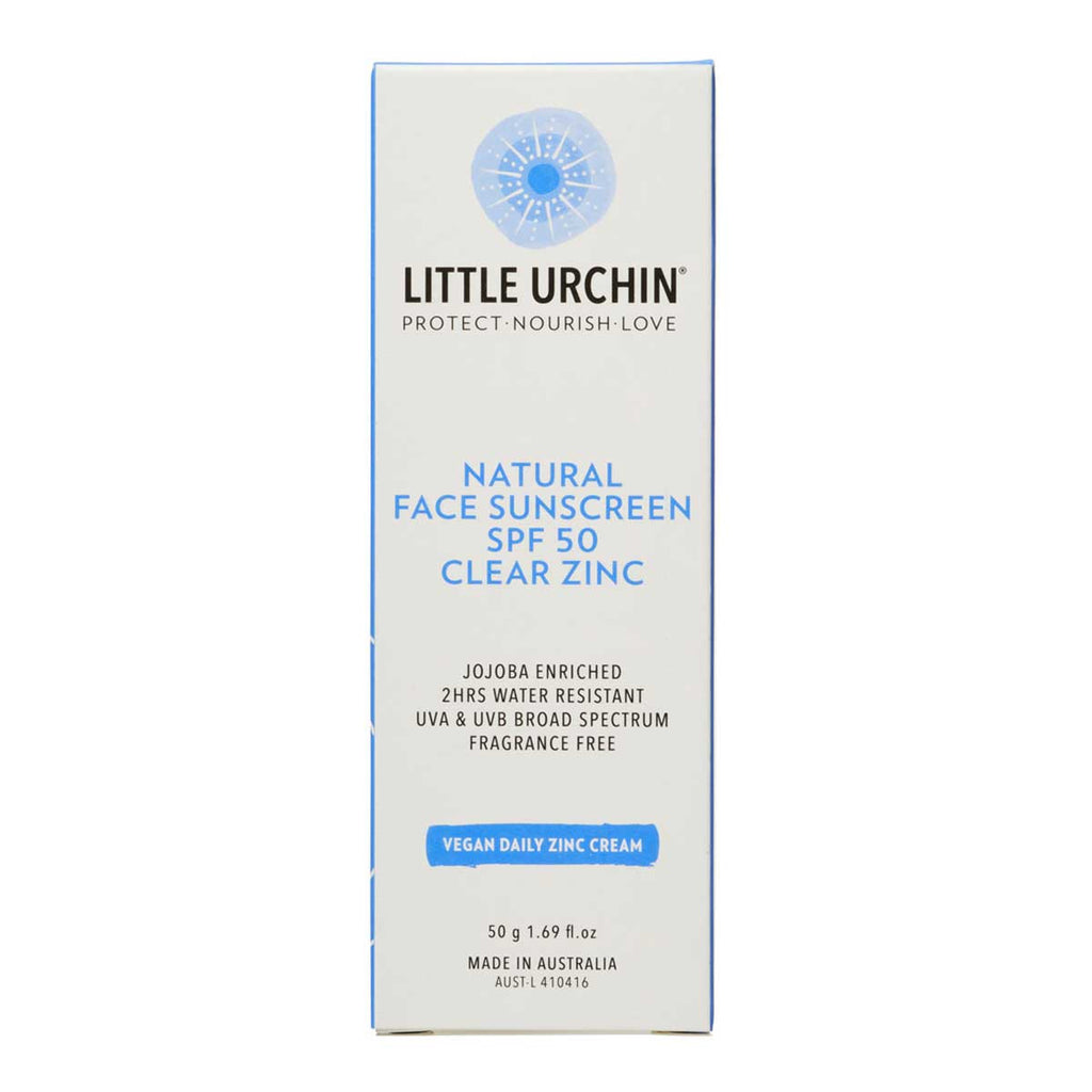 Little Urchin Natural Face Sunscreen SPF 50 Clear Zinc _4