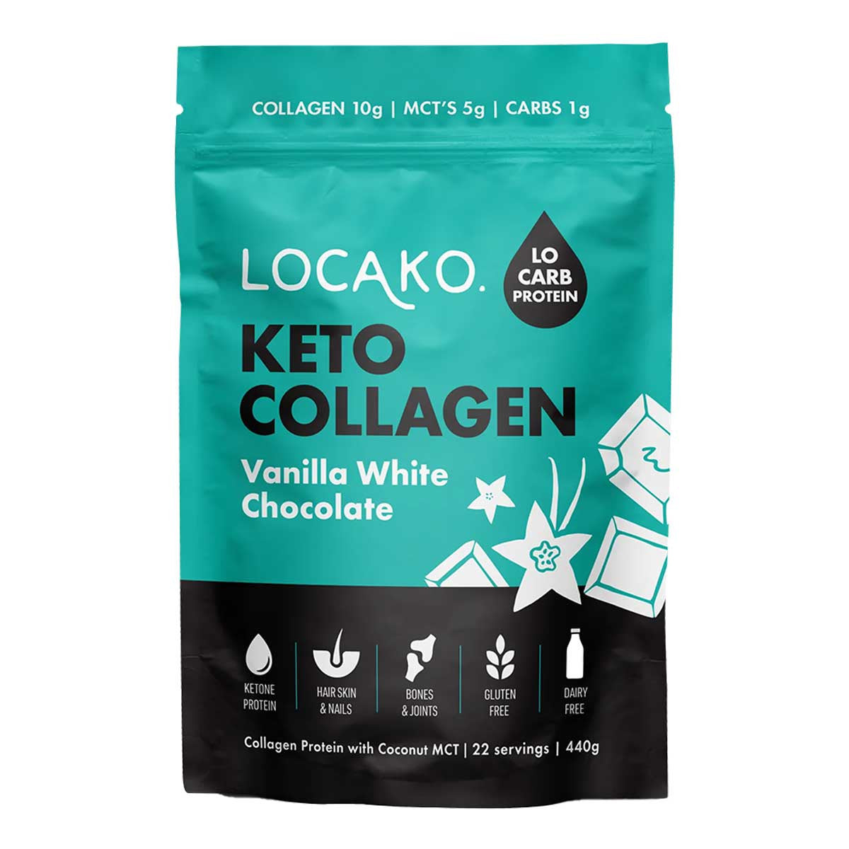 Locako Collagen Vanilla White Chocolate - Keto _1