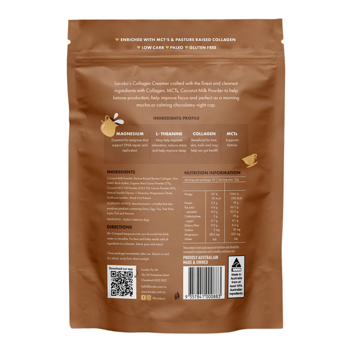 Locako Focus Collagen Creamer - Decadent Chocolate_2