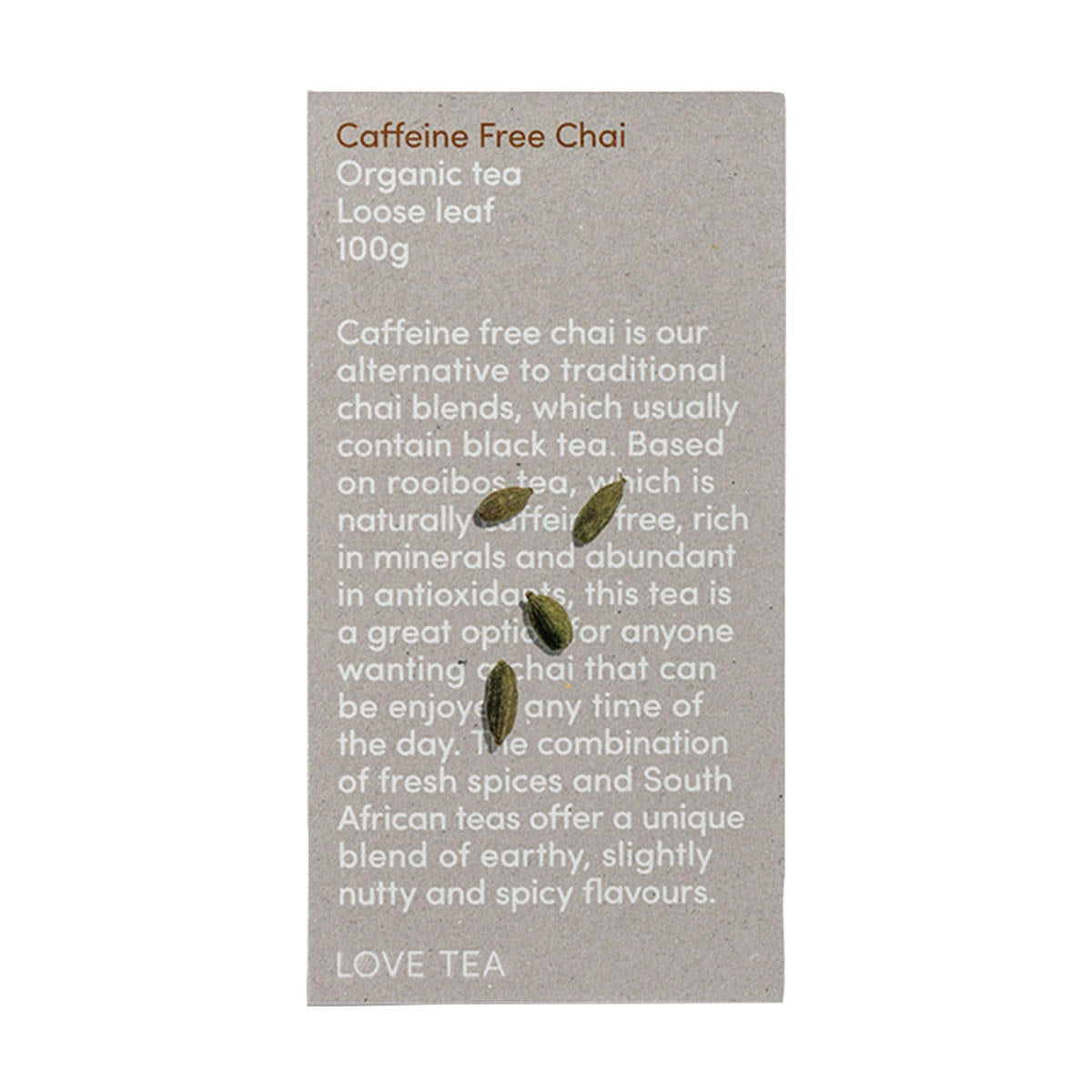Love Tea Caffeine Free Chai Organic Tea_2