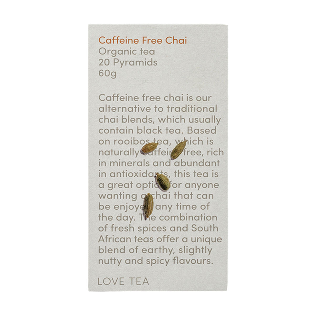 Love Tea Caffeine Free Chai Organic Tea_1