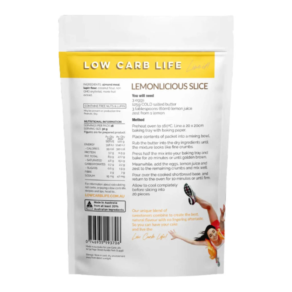 Keto Bake Mix Lemonlicious Slice