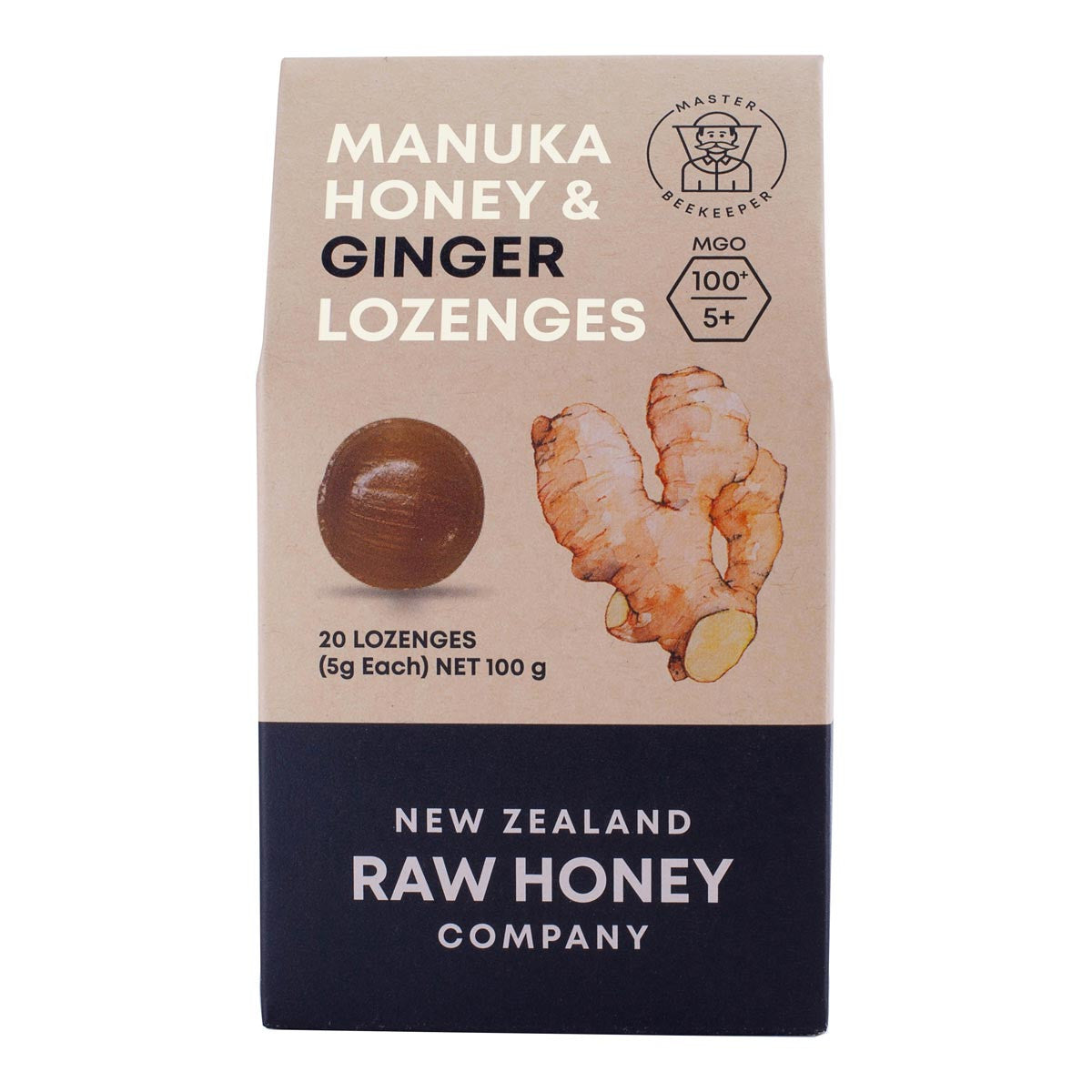 Master Beekeeper Manuka Honey & Ginger Lozenges _1