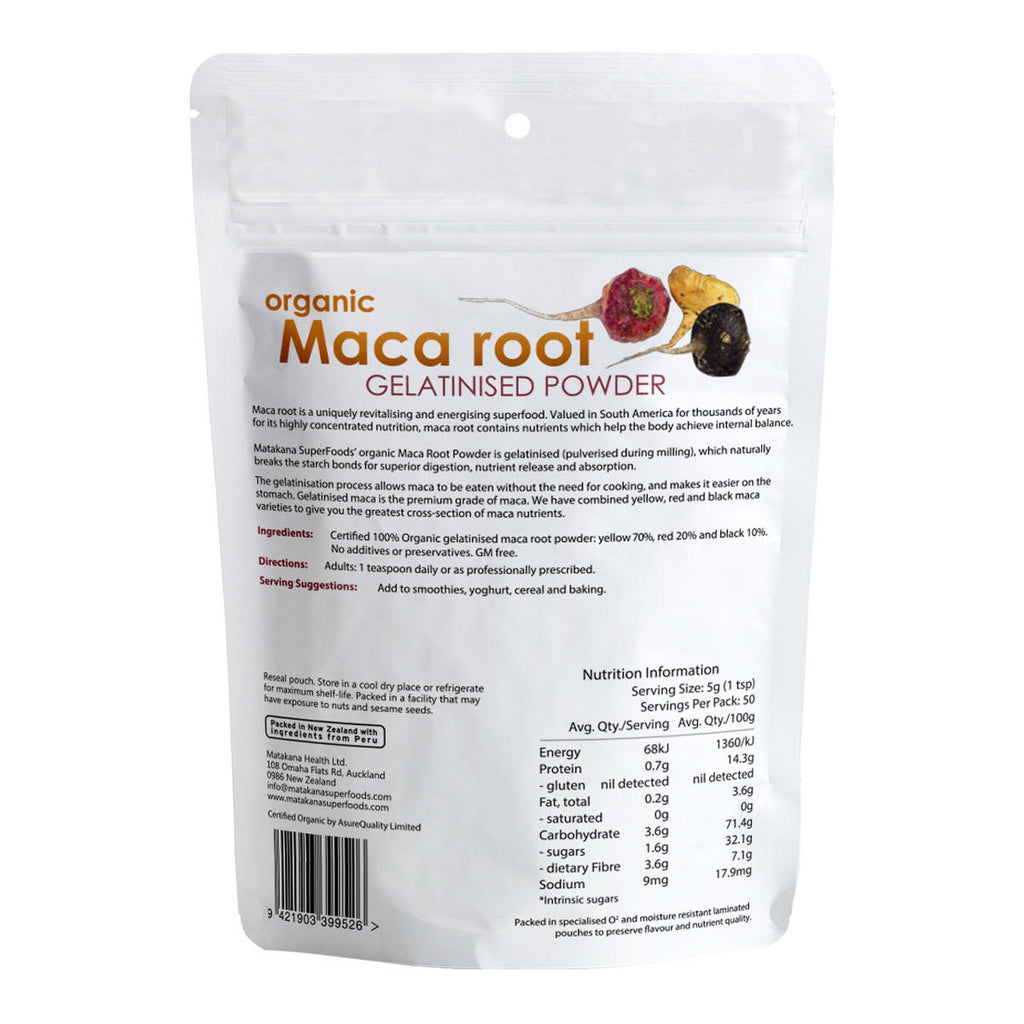 Matakana Superfoods Maca Root Organic Gelatinised Powder_2