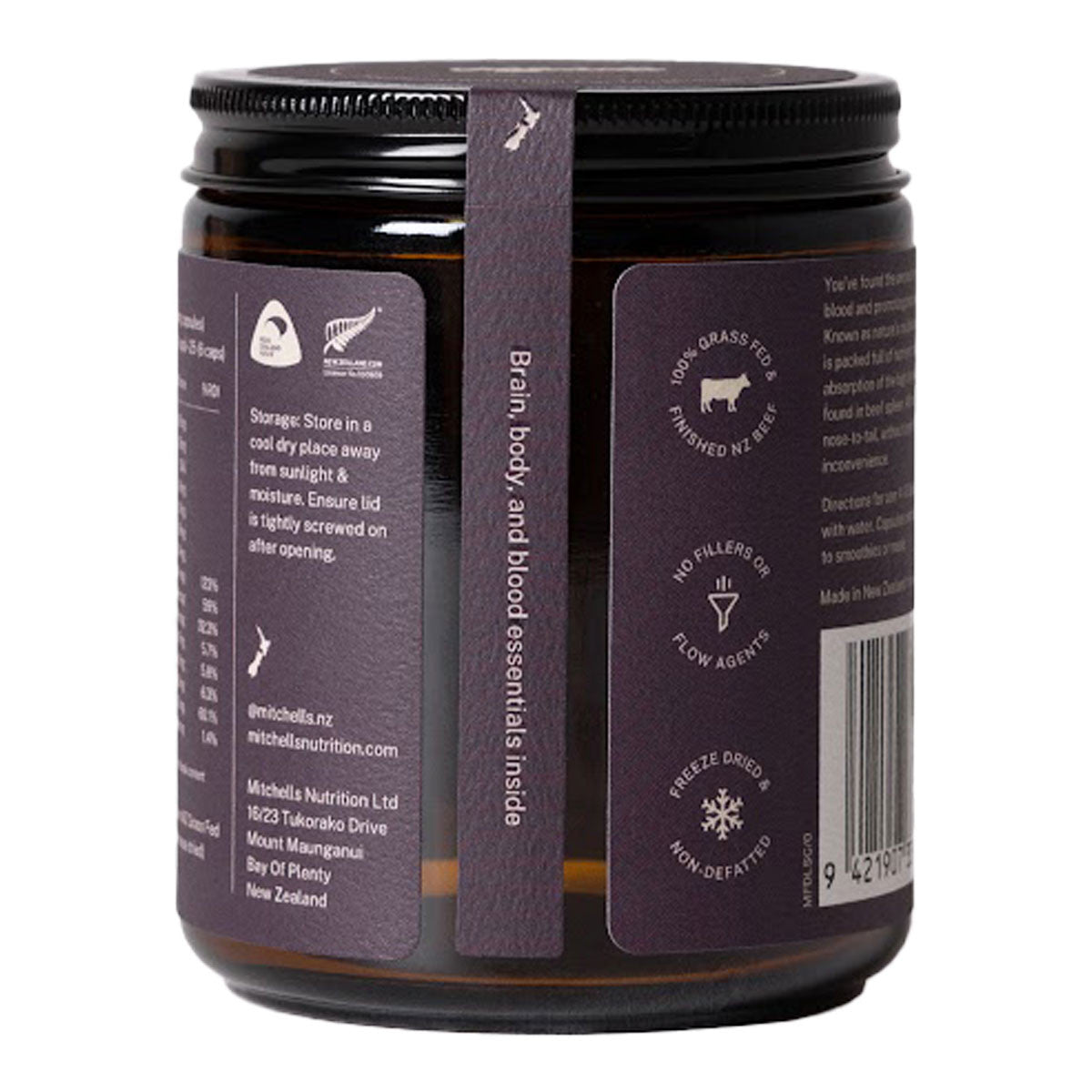 Mitchells Nutrition Beef Liver & Spleen Capsules _2