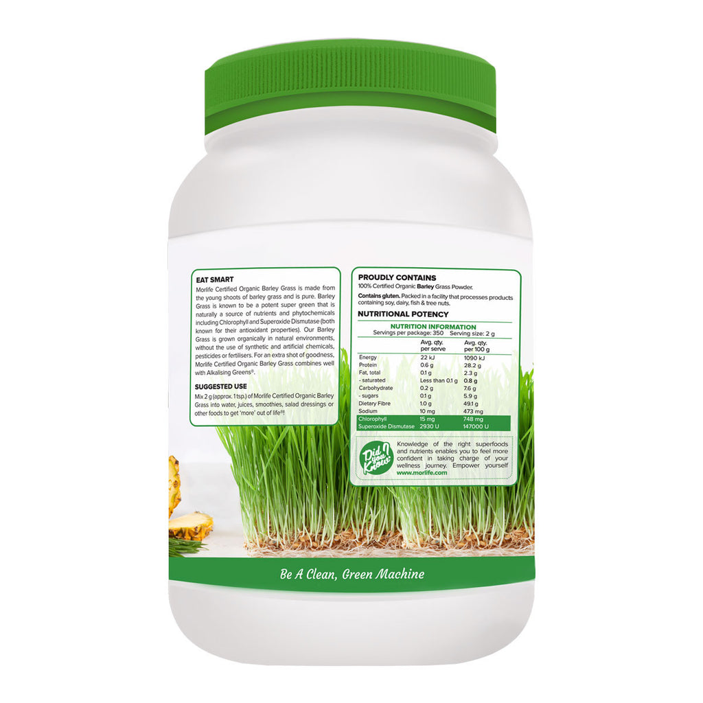 Morlife Barley Grass Powder - Natural Wholefood_4