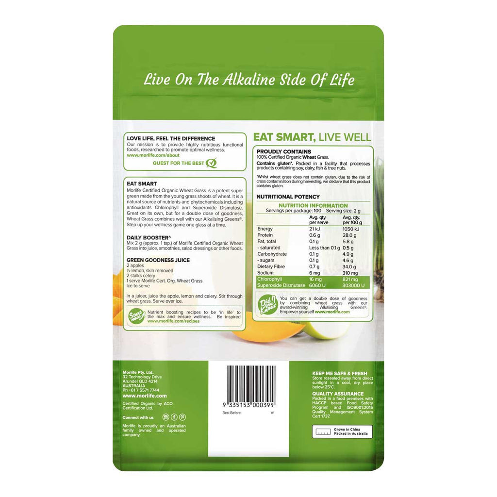 Morlife Certified Organic Wheat Grass_2