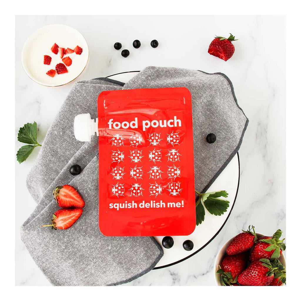 Munch Reusable Food Pouches - Red _2
