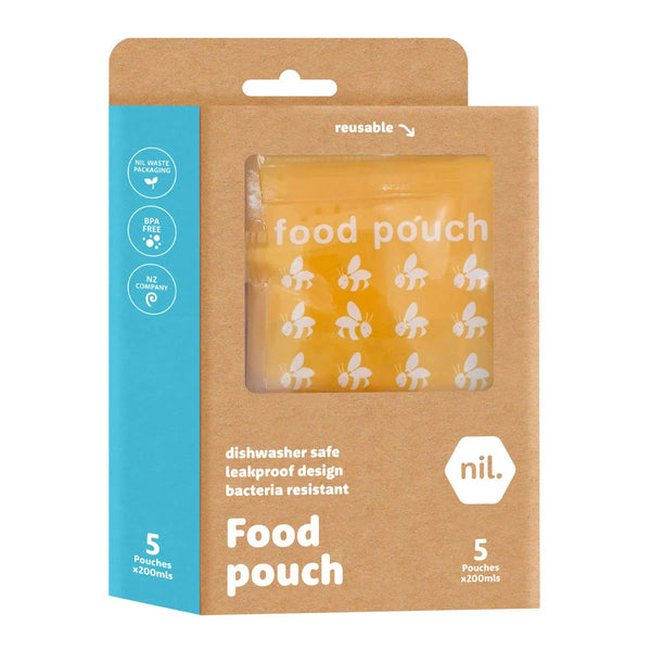 Reusable Food Pouches - Yellow