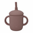 Silicone Straw Baby Cup Two Handles