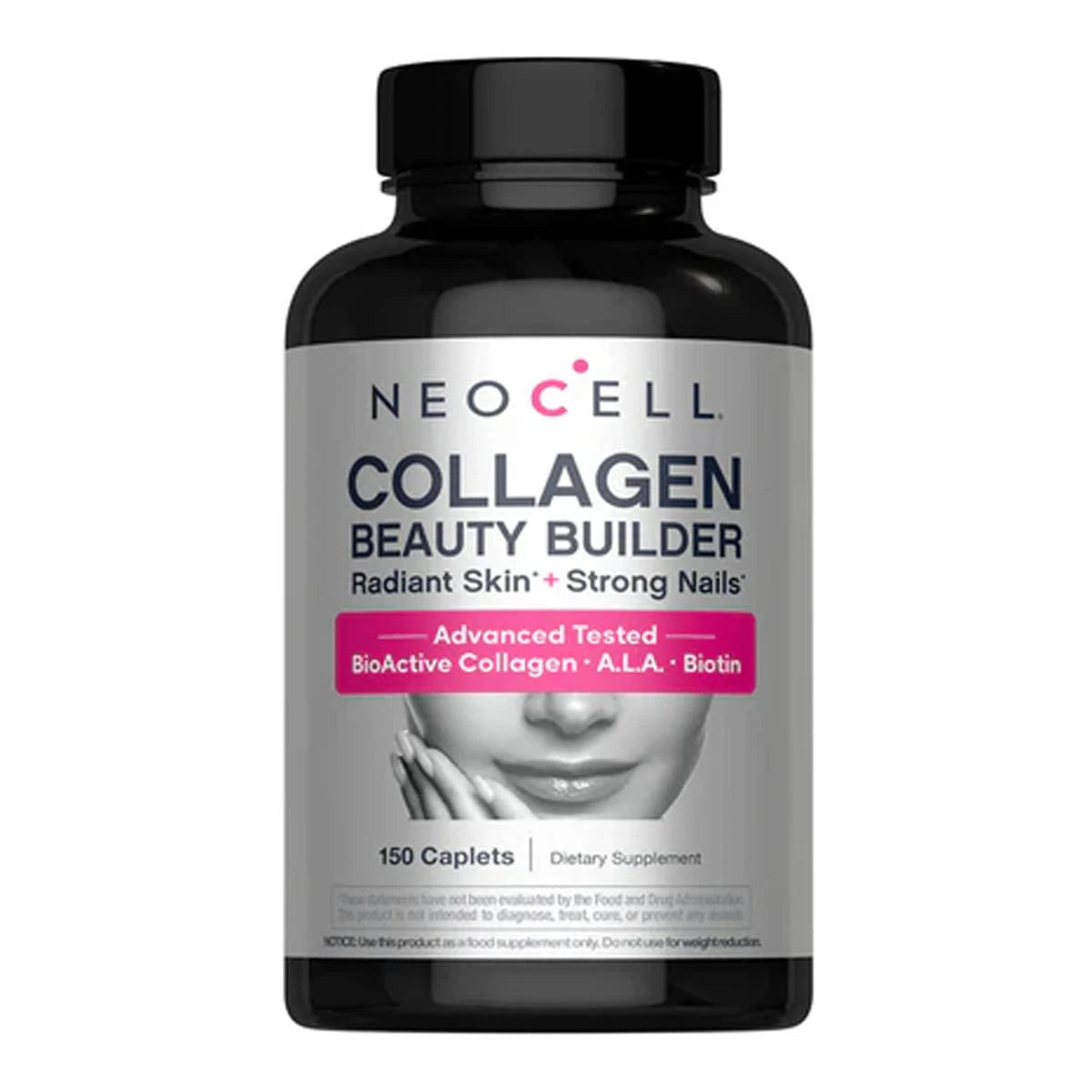 Neocell Collagen Beauty Builder supplement bottle on a white background