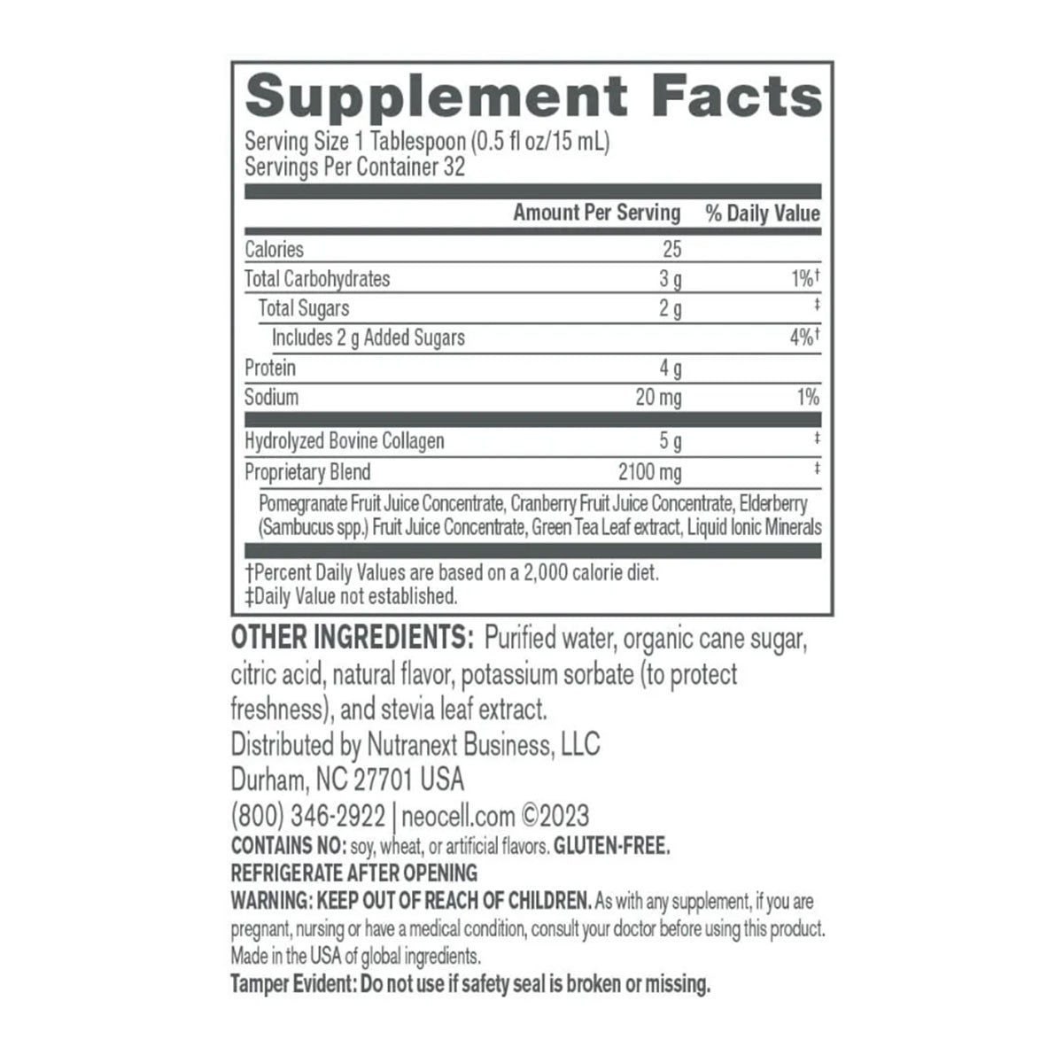 NeoCell Collagen+C Type 1 & 3 Pomegranate Liquid _5