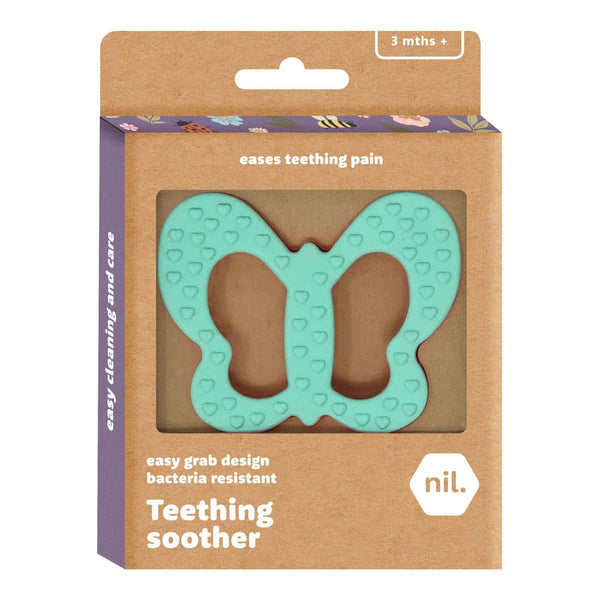 Butterfly Silicone Baby Soothing Toy - Green
