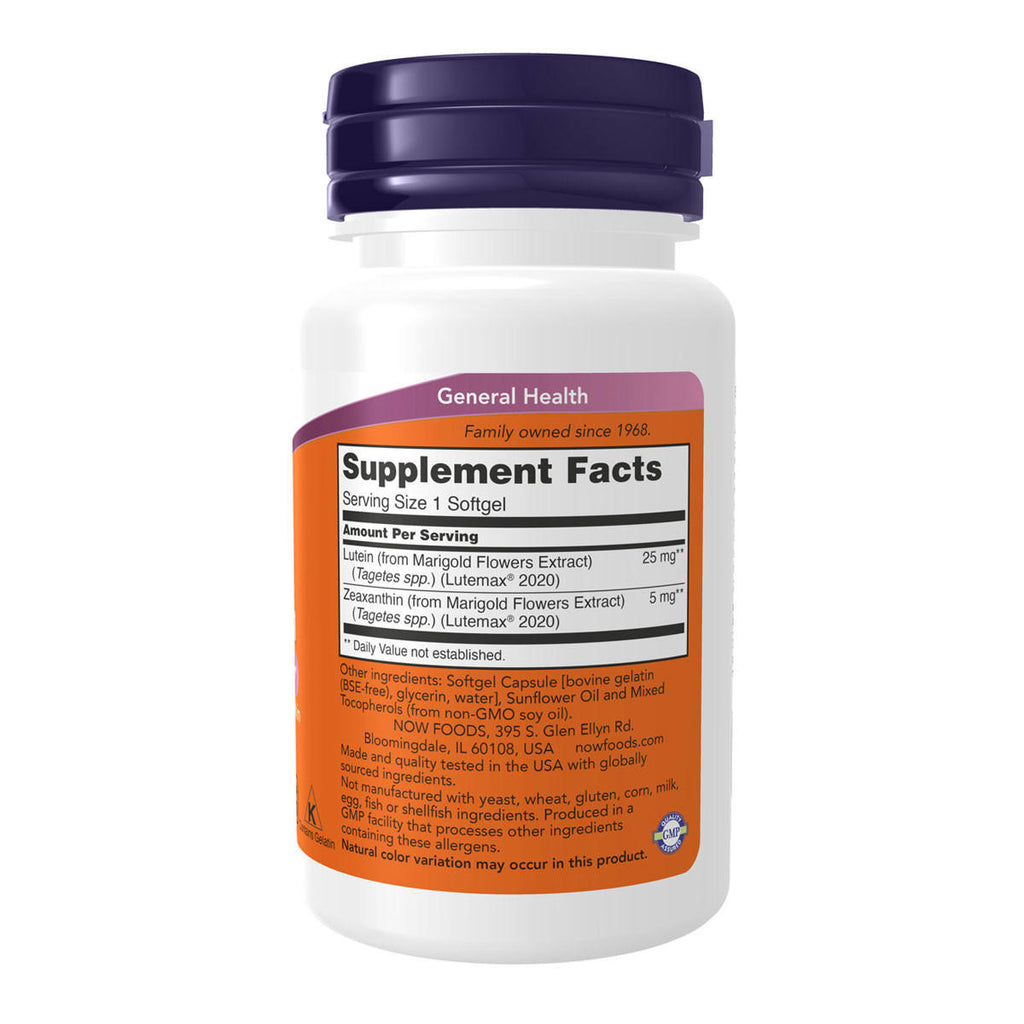 NOW foods Lutein 25mg and Zeaxanthin 5mg_2