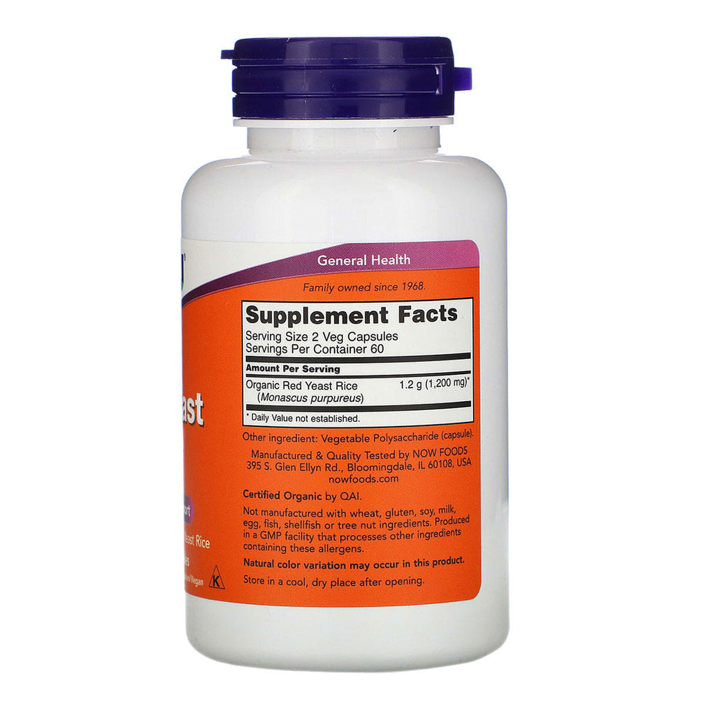 NOW foods Red Yeast Rice 600mg_2
