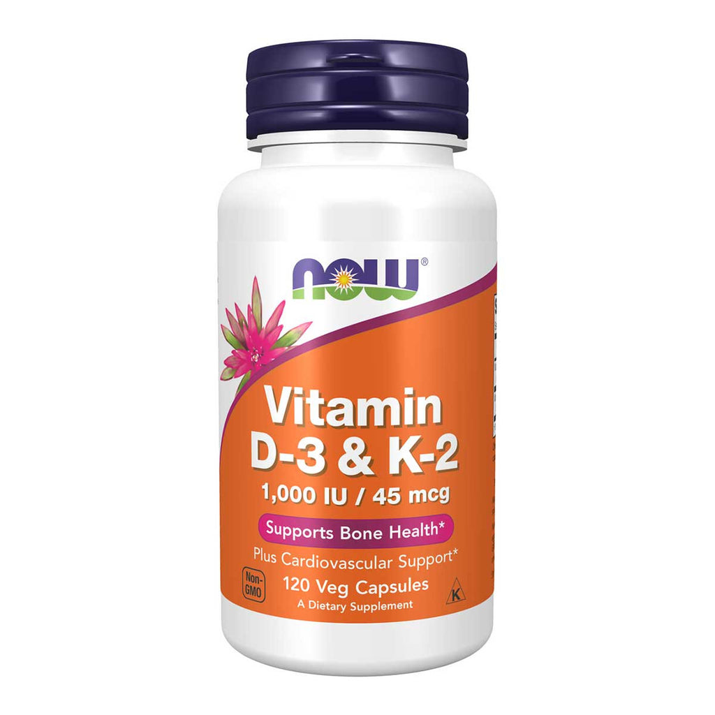 NOW foods Vitamin D3 1000IU & K2 45mcg _1