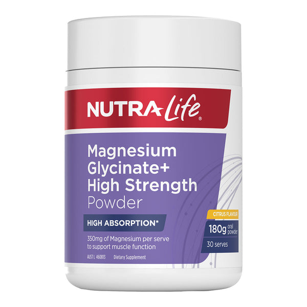 Magnesium Glycinate + High Strength Powder Citrus
