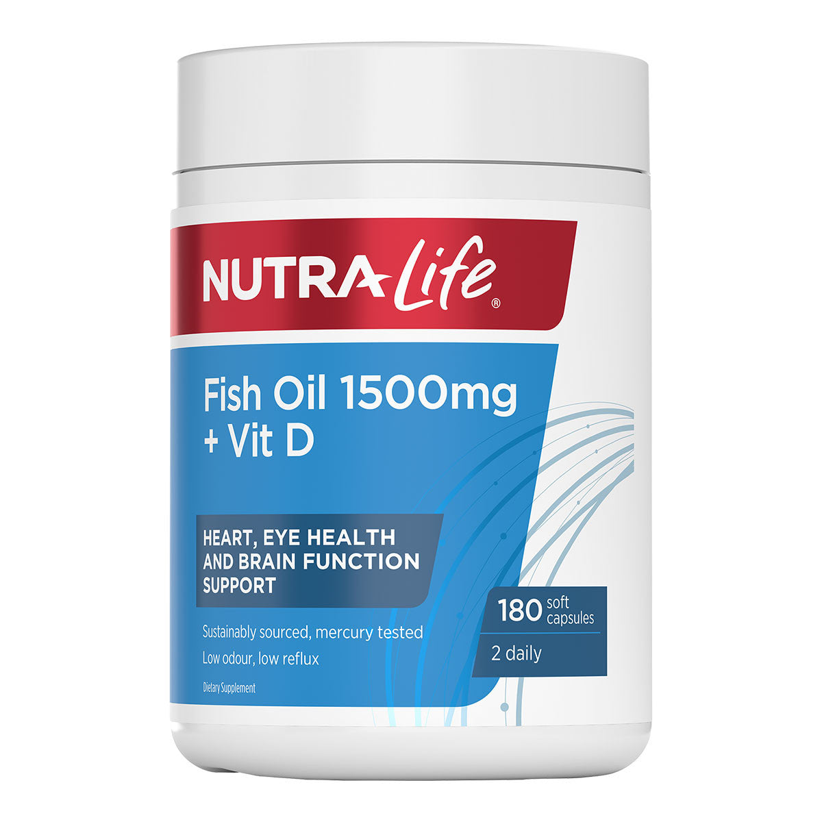 Nutra-Life Omega 3 Fish Oil 1500mg + Vitamin D _2