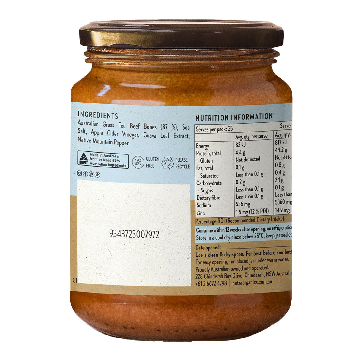 Nutra Organics Beef Bone Broth Concentrate - Natural Beef _3