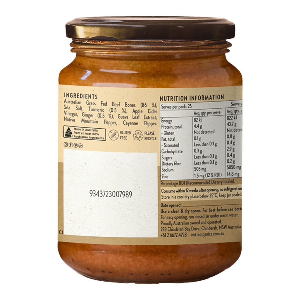 Nutra Organics Beef Bone Broth Concentrate - Turmeric Ginger _3
